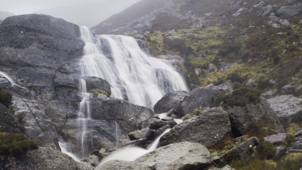 The Mahon Falls in the Comeragh Mountains, Co Waterford. A man has been airlifted to University Hospital Waterford after falling into a ravine during a party in the area. File photograph: Getty Images/iStockphoto