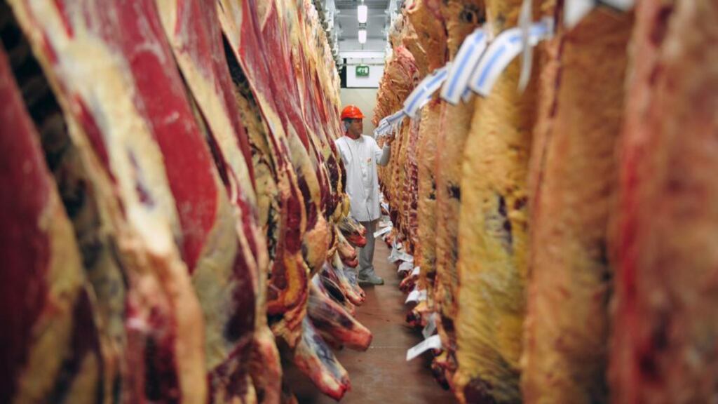 Irish beef: Ireland’s food sector could have to compete on equal terms with big players like Argentina and New Zealand. Photograph: Aidan Crawley/Bloomberg