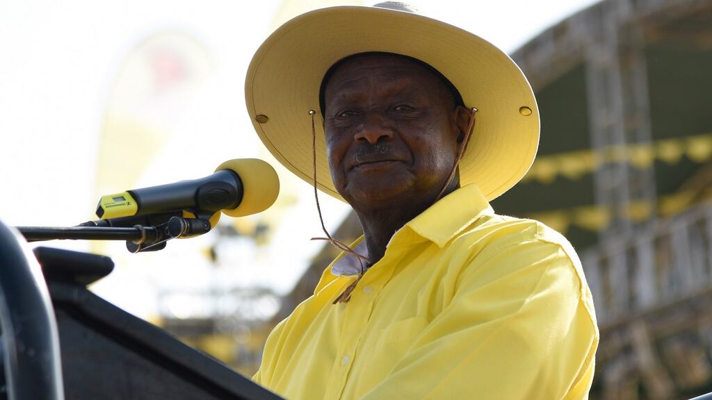 Yoweri Museveni (73) would have been ineligible to run in 2021, but could now rule until 2031.  Photograph: AFP / Getty