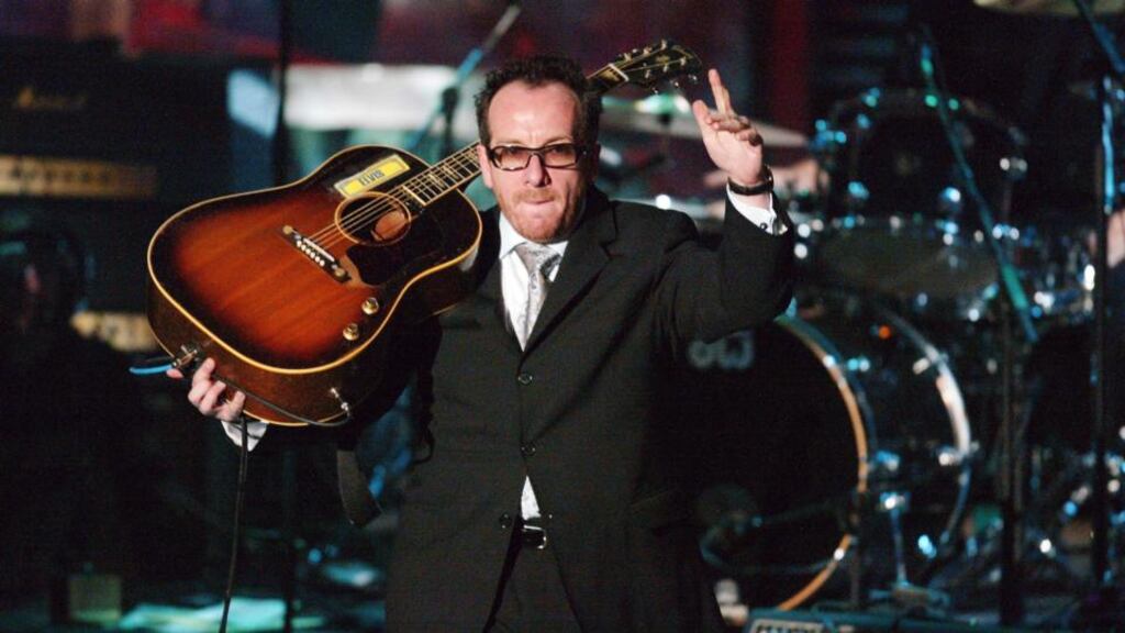 Elvis Costello: his vivid, lyrical book is among rock’s very best autobiographies. Photograph: Frank Micelotta/Getty