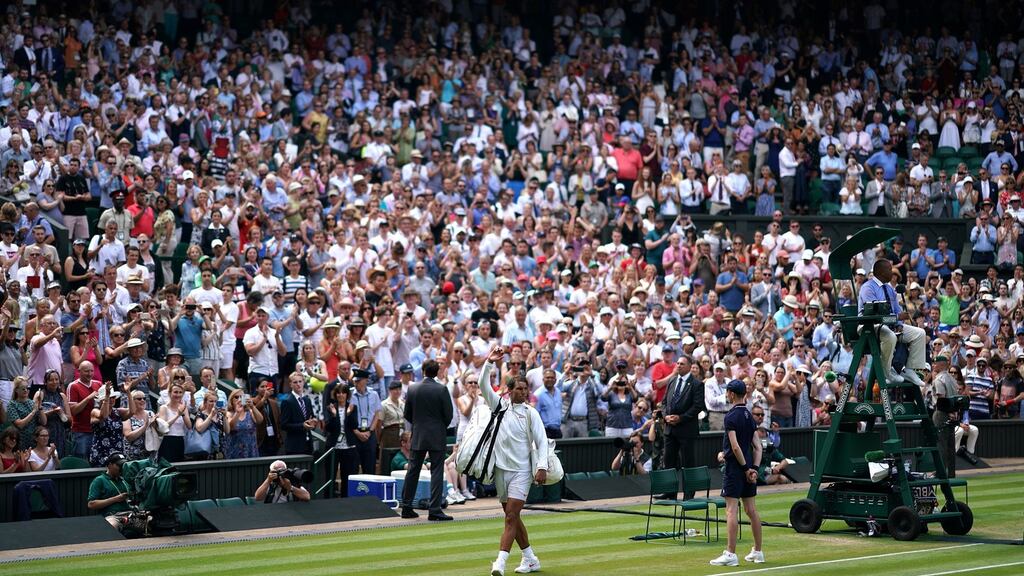 The Wimbledon finals will be contested in front of capacity crowds and Wembley will be allowed to host 40,000 fans for its final four Euro 2020 fixtures. Photo: John Walton/PA Wire