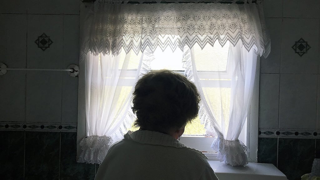 Rosie, in the bathroom that she built with her late husband. “I mixed the bricks and mortar with my husband and handed it up to him on the ladder,” she says. The 88 year-old woman, who fled a Dublin nursing home in 2016, has returned happily to the home she bought with her late husband in 1954