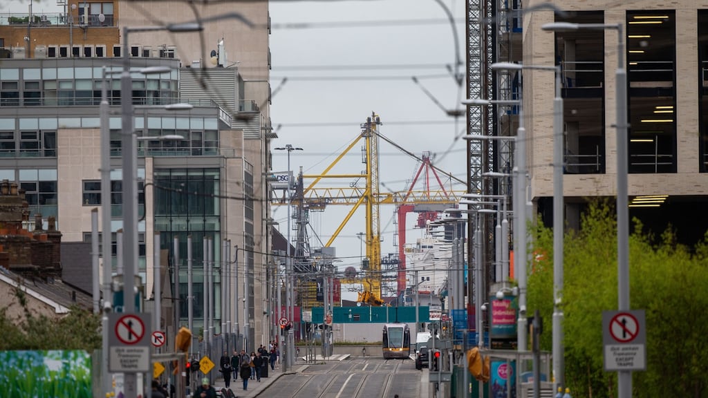 Industry sources suggest that multinationals with construction projects under way in the Republic could halt this work as they react to the Covid-19 pandemic. Photograph: Tom Honan for The Irish Times