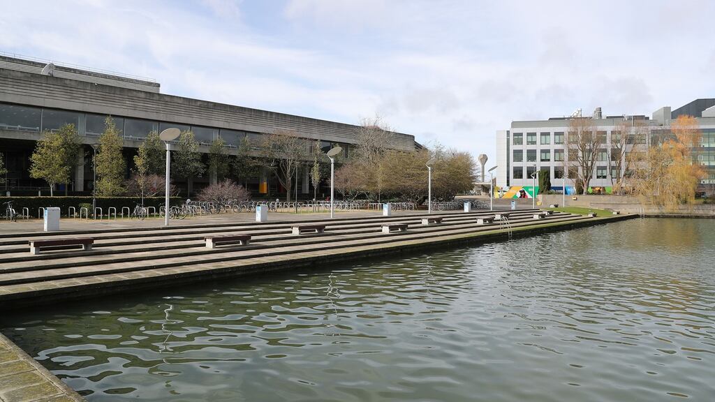 The University College Dublin campus after courses were shut down due to coronavirus concerns. Photograph: Nick Bradshaw