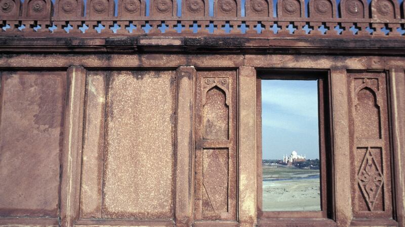 View from the Red Fort to Taj Mahal, Agra, India