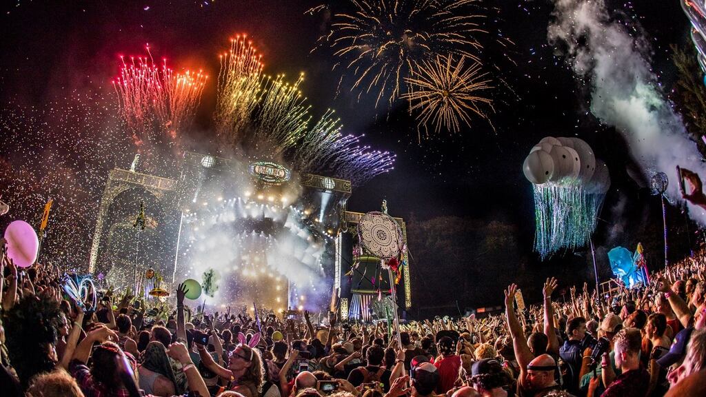 Revellers at the Electric Forest dance festival in Rothbury, Michigan. Photograph: Meg Ryan/Electric Forest.