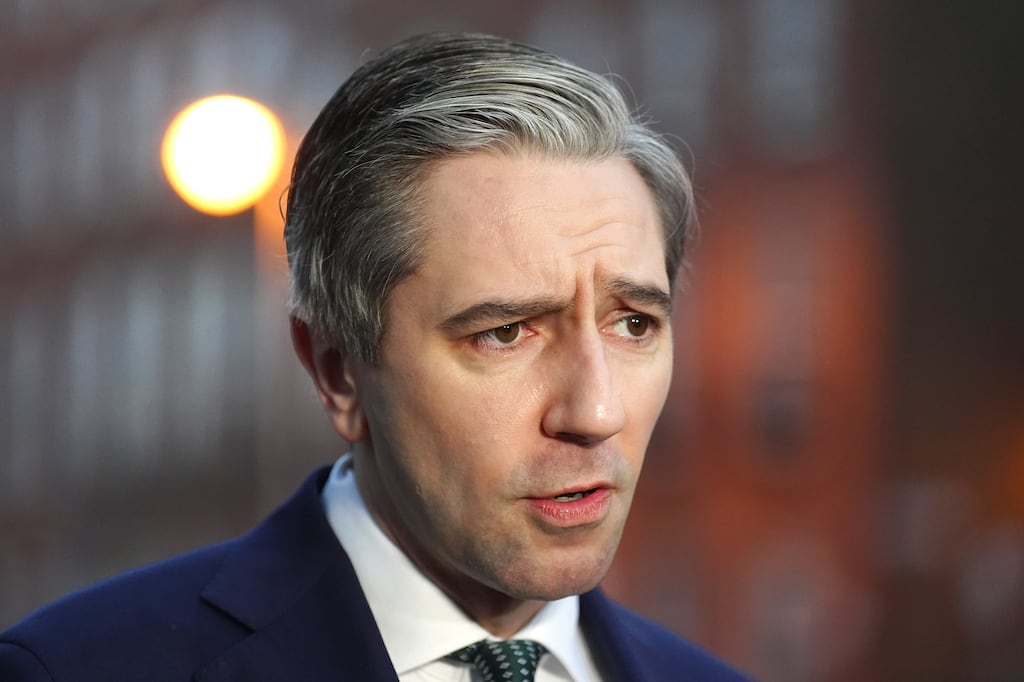 Tánaiste Simon Harris said completion figures for housing last year were 'very disappointing'. Photograph: Brian Lawless/PA Wire