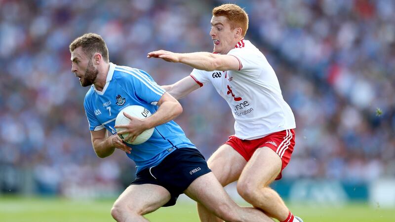 Dublin’s Jack McCaffrey and Peter Harte have both had terrific seasons. Photograph: Inpho