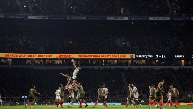 More than 70,000 attanded the fixture between Harlequins and Northampton at Twickenham on December 27th. Photograph: Paul Harding/Getty