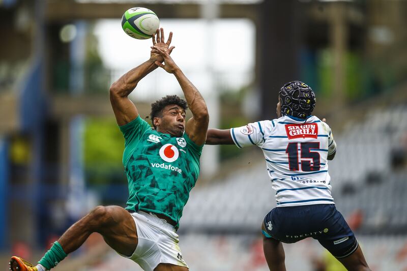 One has to ask if Robert Baloucoune would have made a difference to Ulster in their defeat to Leinster? Photograph: Steve Haag/Inpho