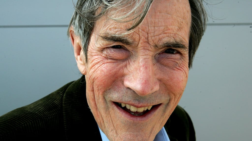 Richard Murphy on his 80th birthday. Photograph: Cyril Byrne