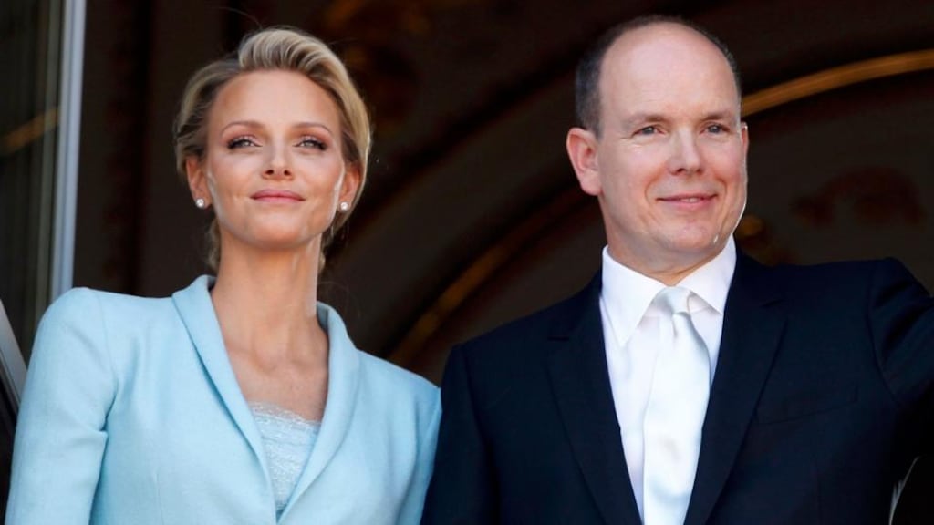 Princess Charlene and Prince Albert of Monaco: back in the palace after the birth of their first children, for which no expense was spared: Photograph: Eric Gaillard/Reuters