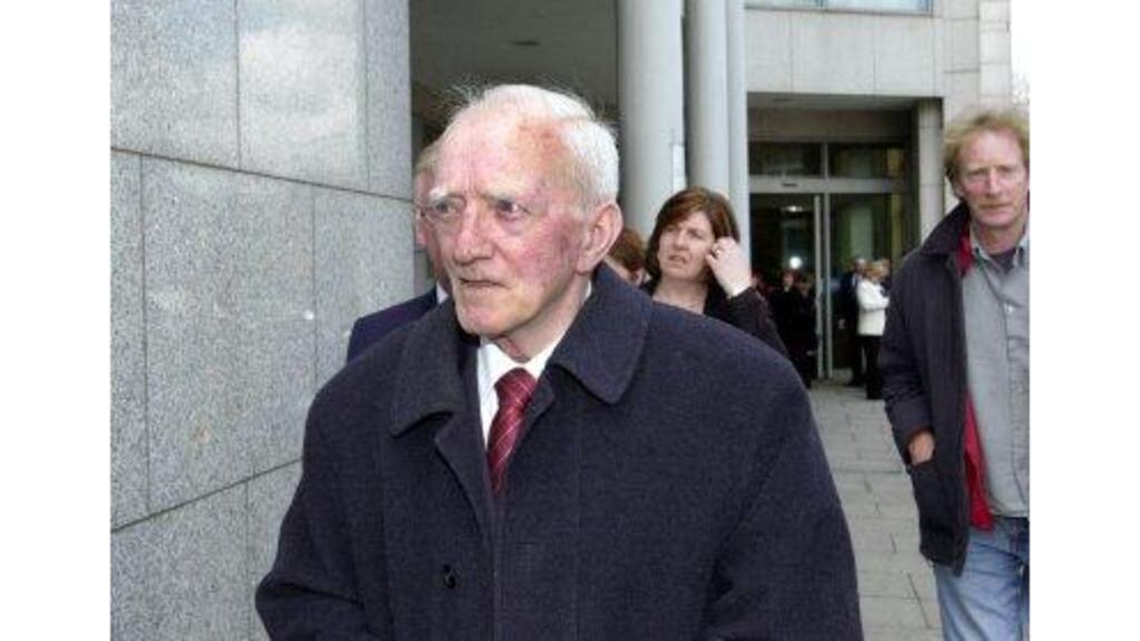 Mr Frank Massey, Ms Linda Sutherland and Mr Pat Phelan leaving the Dublin and Monaghan bombings inquests at the Coroner?s Court yesterday after giving evidence.