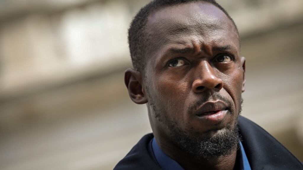 Former sprinter Usain Bolt has tested positive for Covid-19. File photograph: Getty Images