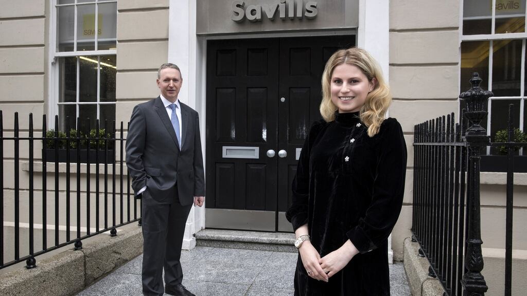 Workthere and Savills Ireland director, Michael Healy, with head of Workthere Ireland, Sarah Keane