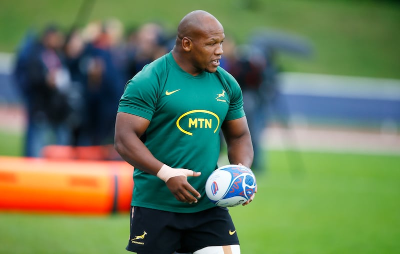 Bongi Mbonambi of South Africa will be clear to play in Saturday's Rugby World Cup final against New Zealand. Photograph: Steve Haag/Gallo Images