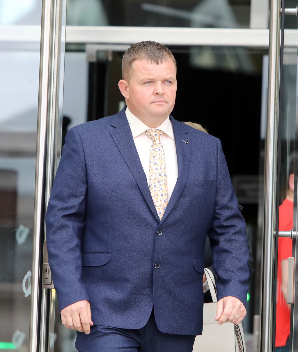 William Ryan (38), who was stationed at Aughrim Garda station in Co Wicklow, appeared before Dublin Circuit Criminal Court charged with three counts of sexual assault and one count of false imprisonment. Photograph: Collins Courts