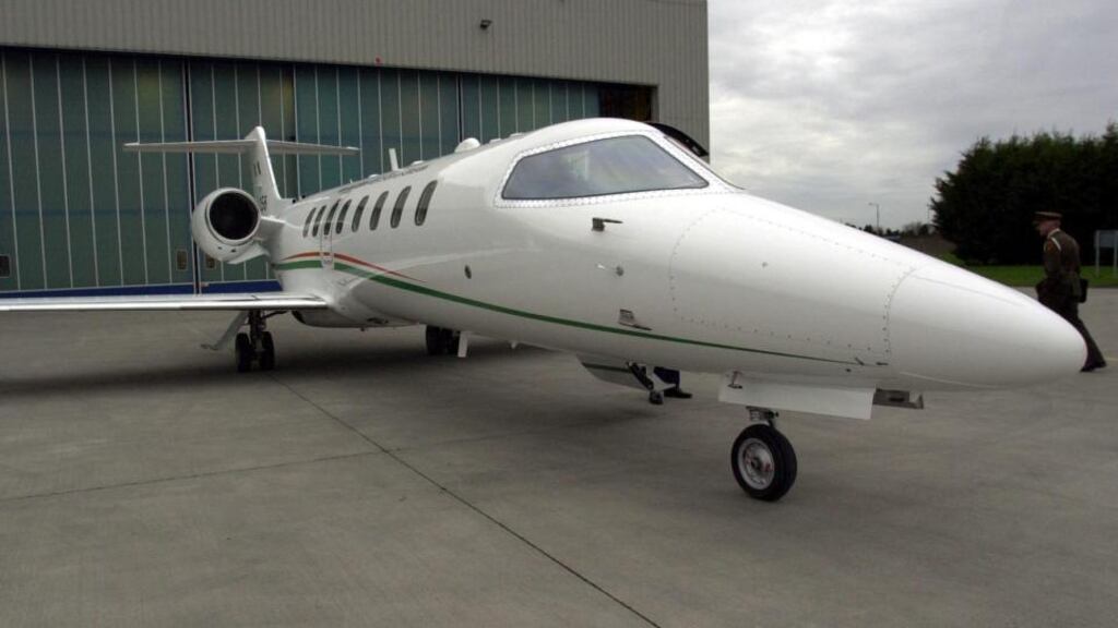 A   Bombardier Learjet 45; part of the Ministerial Air Transport fleet. Job losses in Belfast  are the result of a decision by the aerospace group to “pause” its Learjet 85  program because of weak demand. Photograph: Bryan O’Brien