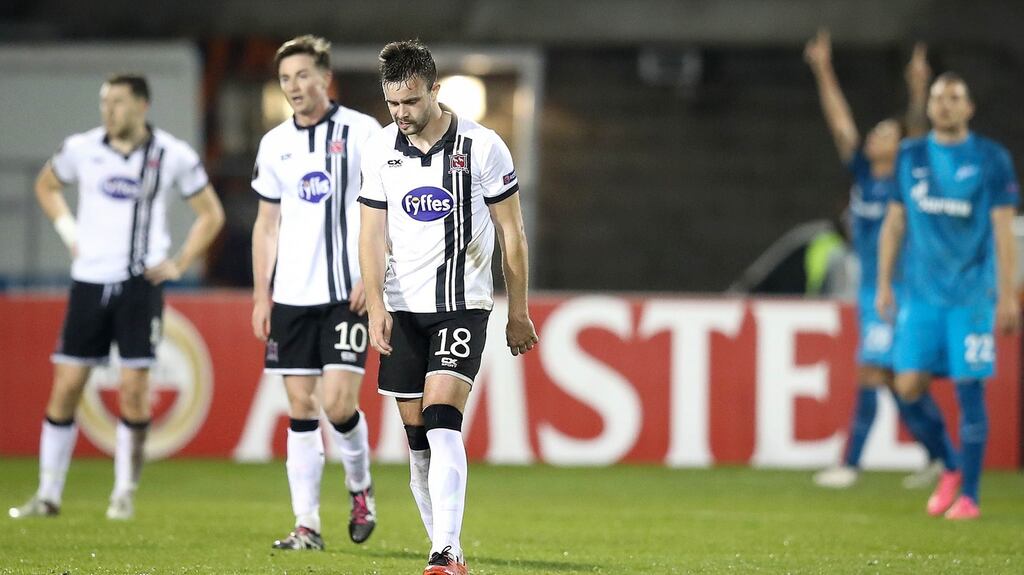 Dundalk were so close to a famous point, or perhaps three, at Tallaght Stadium. Photograph: Inpho