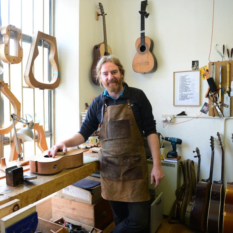Frank Tate in his Dublin workshop. Photograph: Bryan O’Brien
