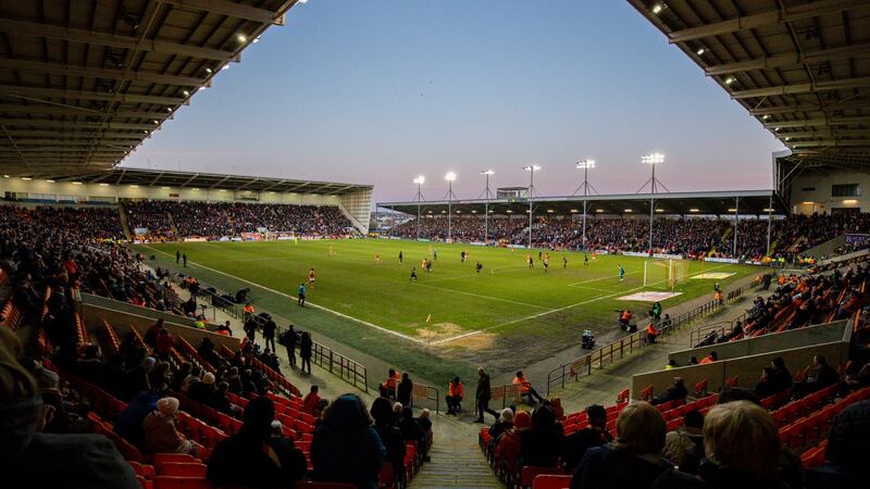 Sunderland fans take up half the seating inside Bloomfield Road during League One encounter on New Year’s Day. Photo: Alex Dodd - CameraSport via Getty Images