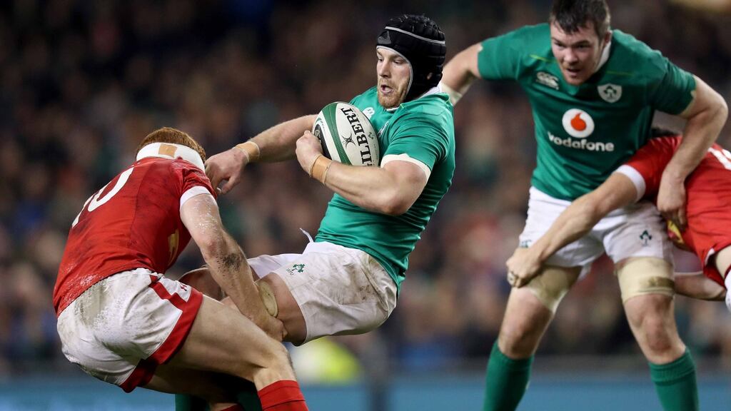 Seán O’Brien brings a rare amalgam of power and pace into the backrow. Photograph: Billy Stickland/Inpho