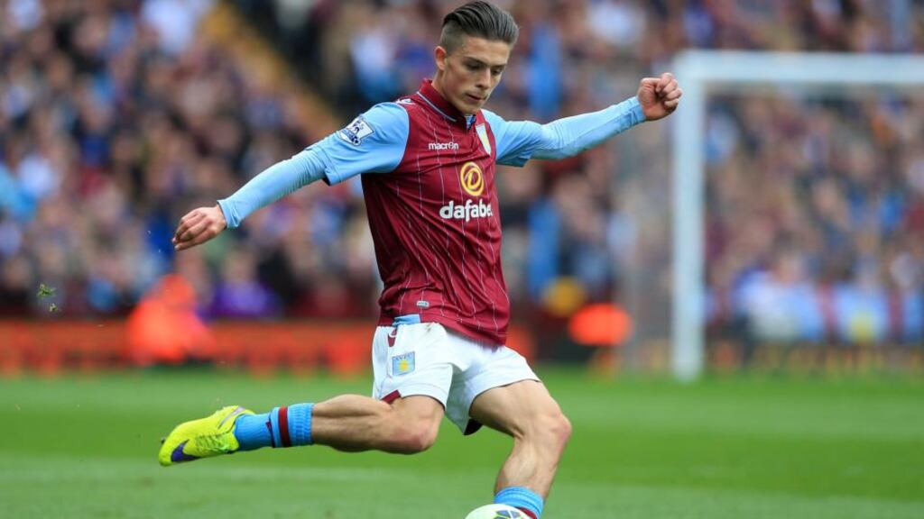 Jack Grealish is in line for his first start of the season for Aston Villa in their Premier league game away to Crystal Palace on Sunday. Photograph: Nick Potts/PA