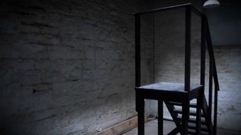 The hanging room in Mountjoy prison, where the last woman to be hanged in Ireland, Annie Daly, was executed. Photograph: Bryan O’Brien/The Irish Times