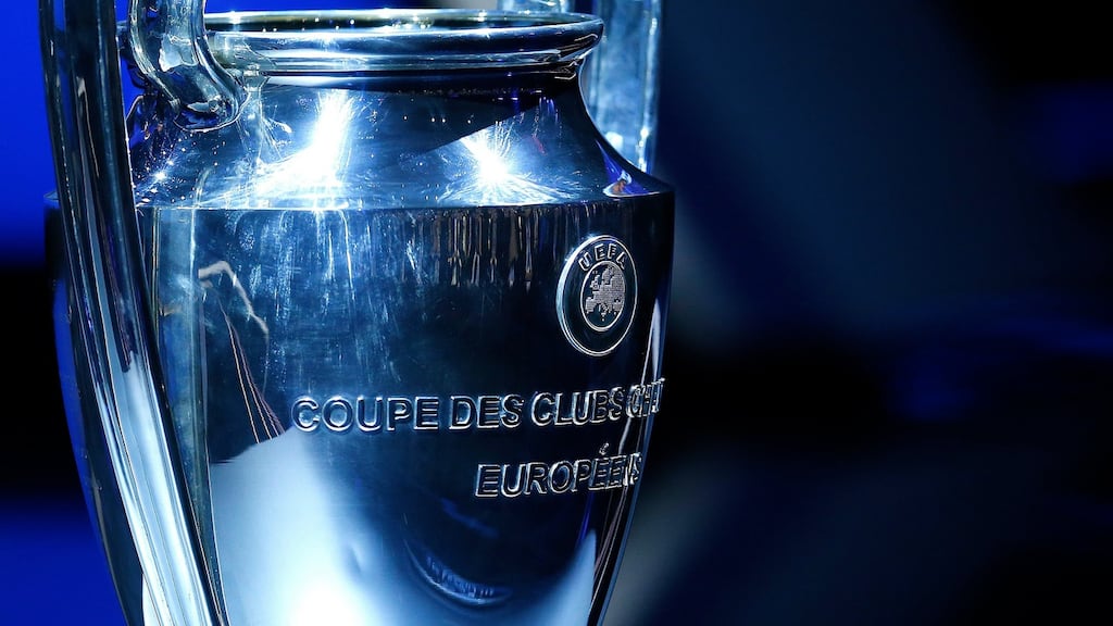Uefa have announced four sides from Europe’s top four leagues will be guaranteed a place in the Champions League group stages. Photograph: Epa