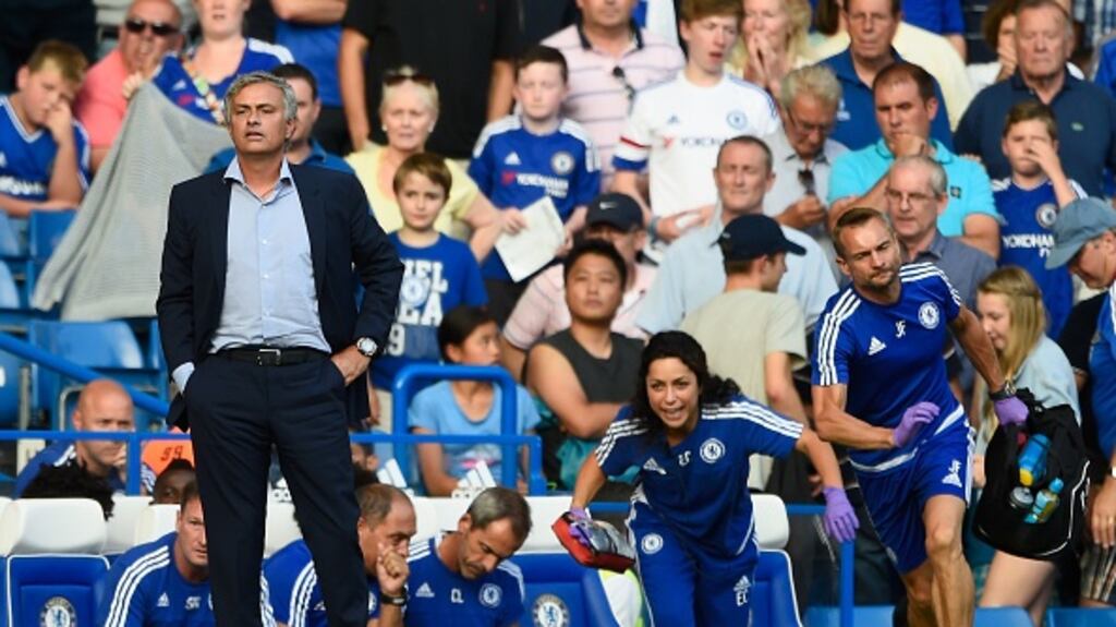 Jose Mourinho is to be the subject of an individual legal claim from former Chelsea team doctor Eva Carneiro. Photograph: Getty