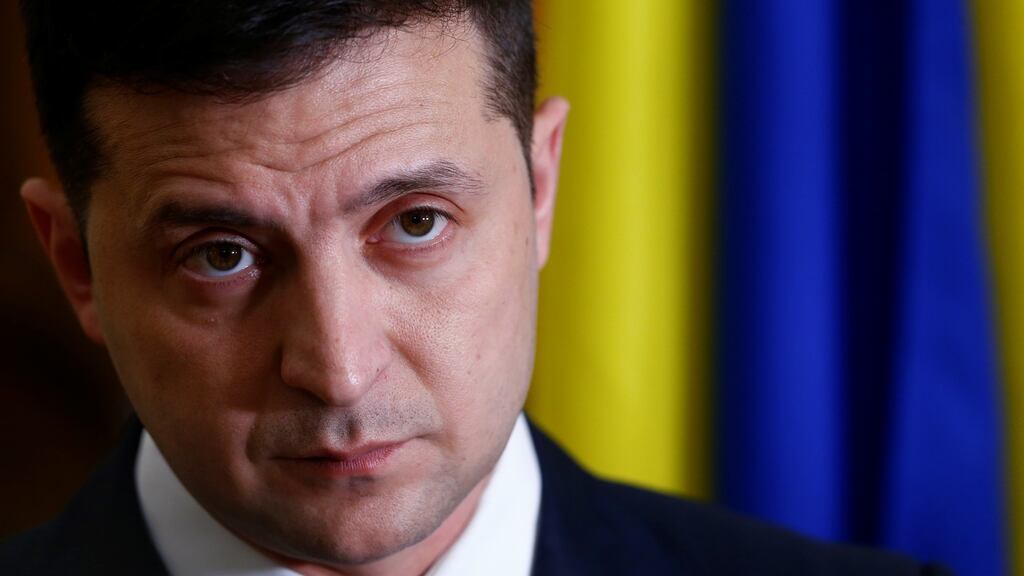 Ukraine’s president Volodymyr Zelenskiy has called for a further exchange of prisoners between Kiev and Moscow. File photograph: Ints Kalnins/Reuters