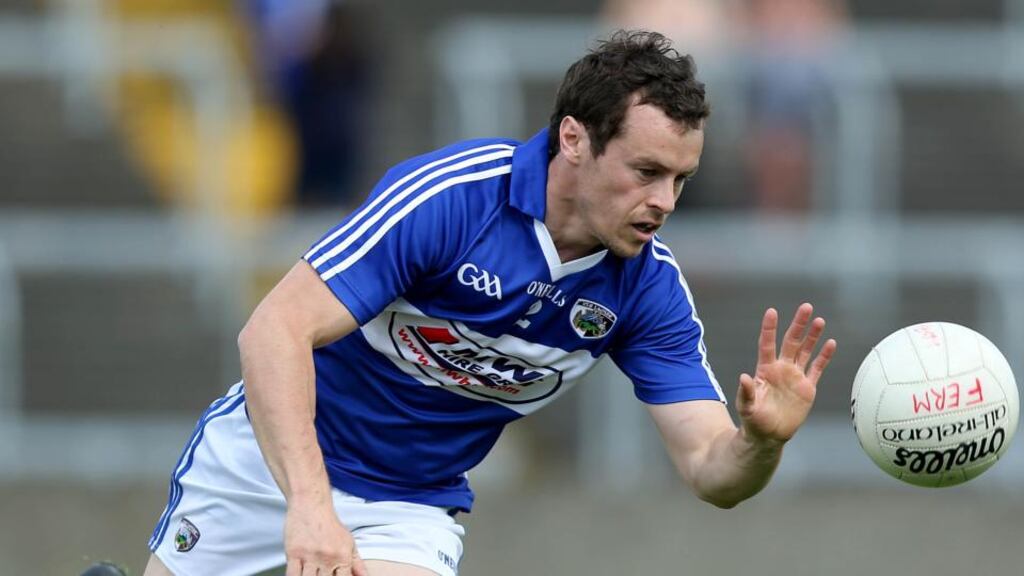 Laois defender Padraig McMahon has left the panel his manager confirmed. Photograph: Donall Farmer/Inpho
