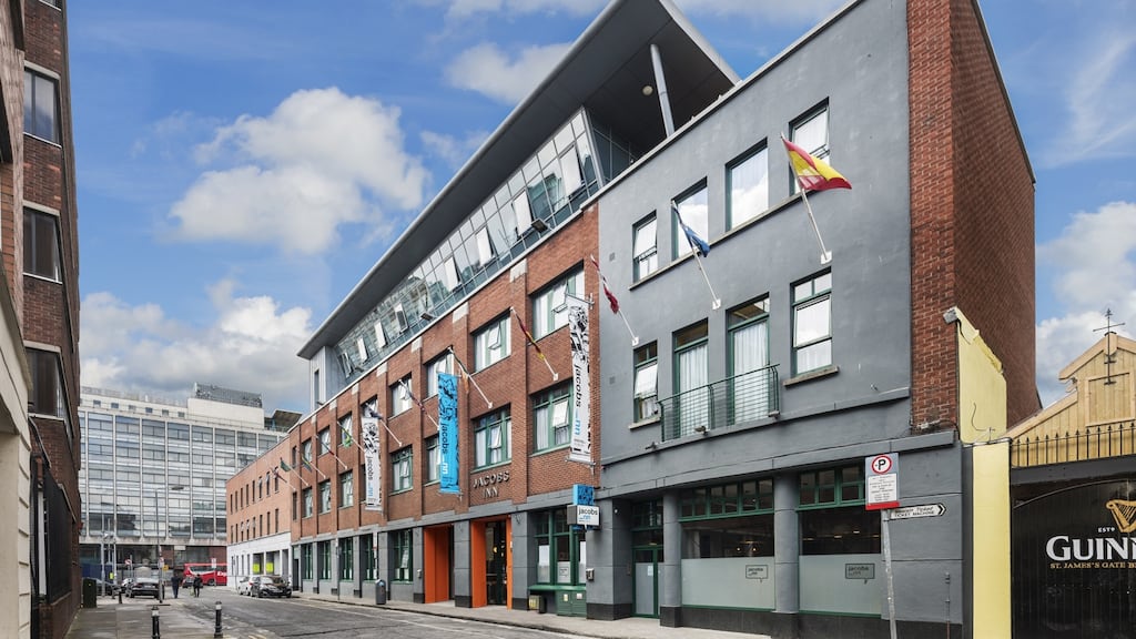 The Jacobs Inn Hostel in Dublin: The purpose-built hostel, with its 428 bed spaces, is for sale in excess of €13.5m.