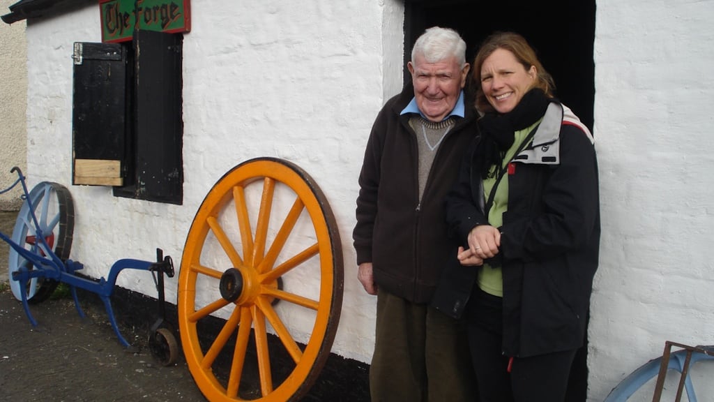 Barney Devlin with Catherine Mack at his south Derry forge