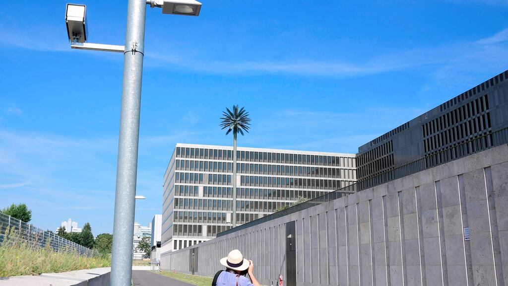 The grounds of the BND  in Berlin.  A former intelligence chief has warned that without telecommunication surveillance in Frankfurt and elsewhere the BND could “close up shop”. Photograph: Getty Images