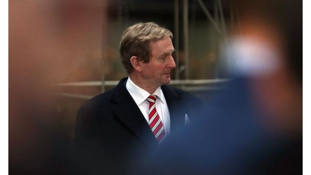 Taoiseach Enda Kenny arrives at the EU headquarters in Brussels for today?s budget talks. Photograph: Dan Kitwood/Getty Images