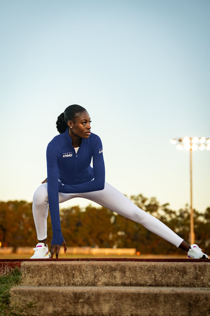 Rhasidat Adeleke: 'I’m feeling good now, training is good, so everything is pretty good.'