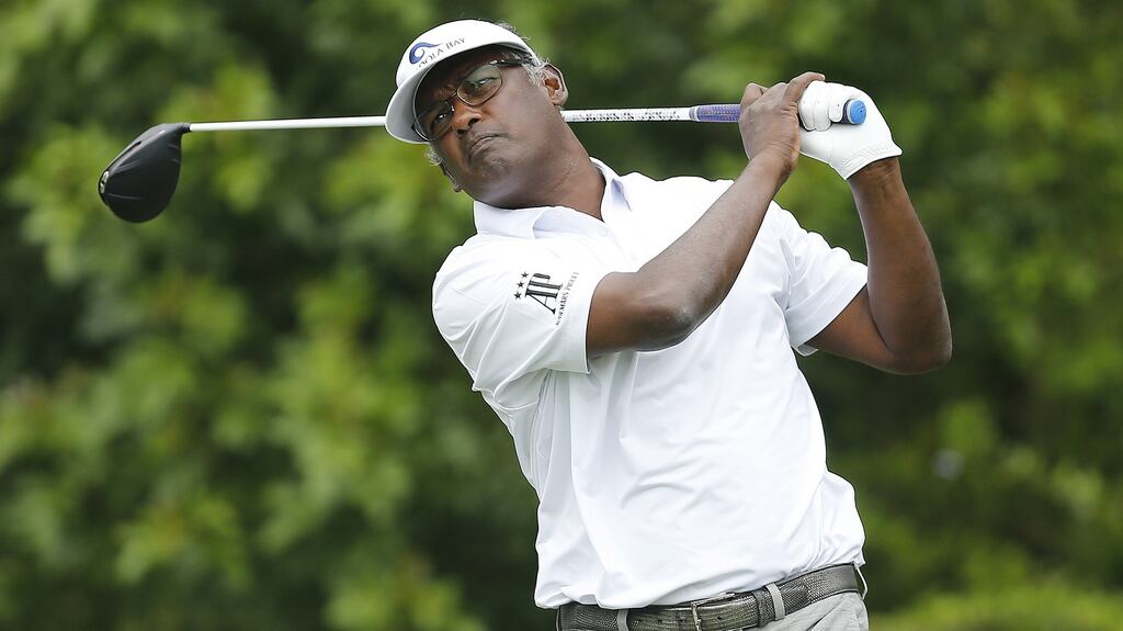 Vijay Singh is a stroke off the lead heading into the final round in Florida. Photograph: Michael Reaves/Getty