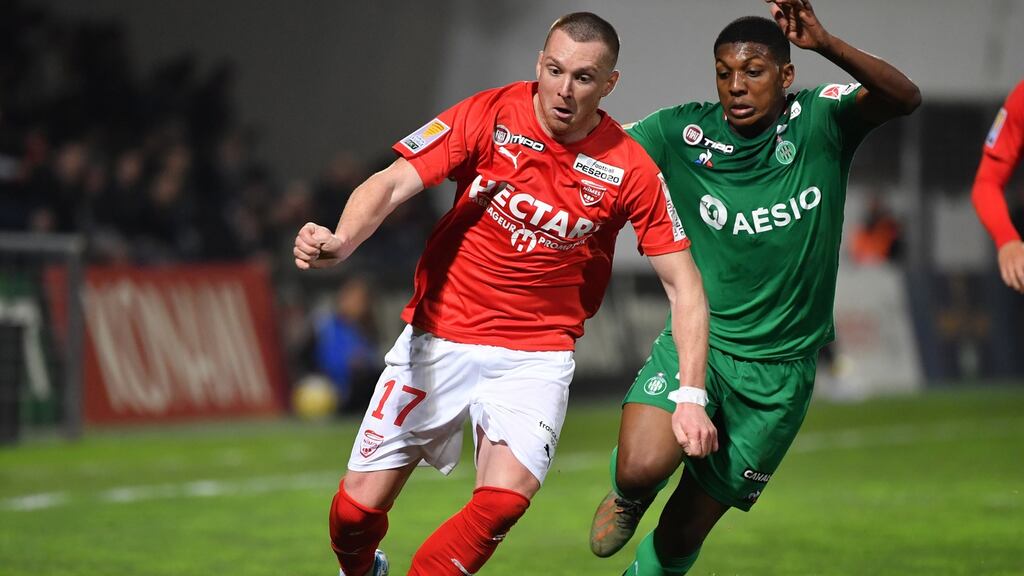 Nimes’ Bosnian midfielder Haris Duljevic has entered self-isolation after testing positive for coronavirus. Photograph: Pascal Guyot/AFP via Getty Images
