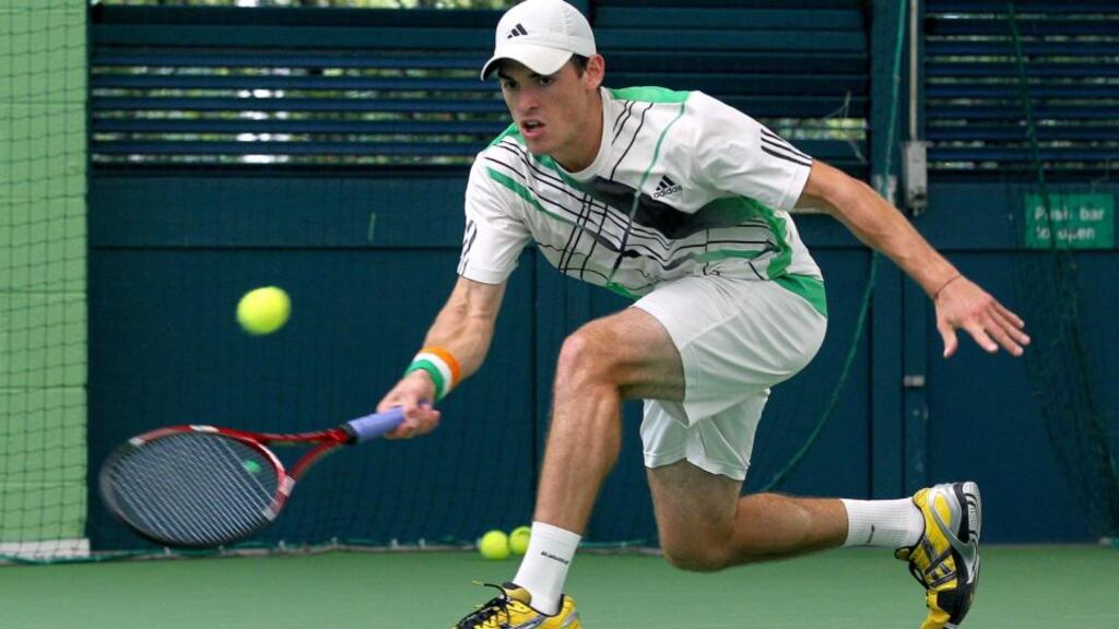 Ireland’s James McGee beat Gonzalo Lama 6-1 6-1 at Flushing Meadows. Photograph: Inpho