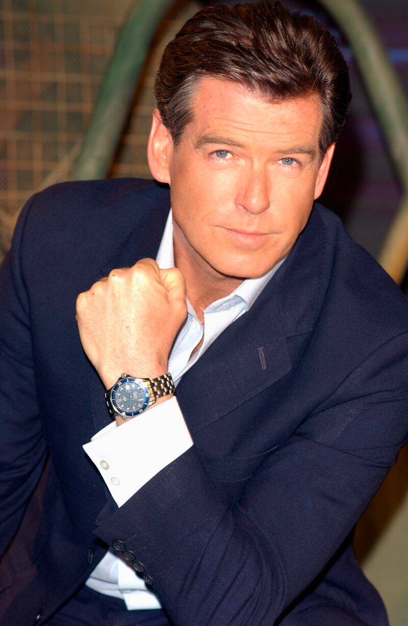 Pierce Brosnan at the launch of the Omega Seamaster Professional, the James Bond watch. Photograph: Rune Hellestad/Corbis/Getty