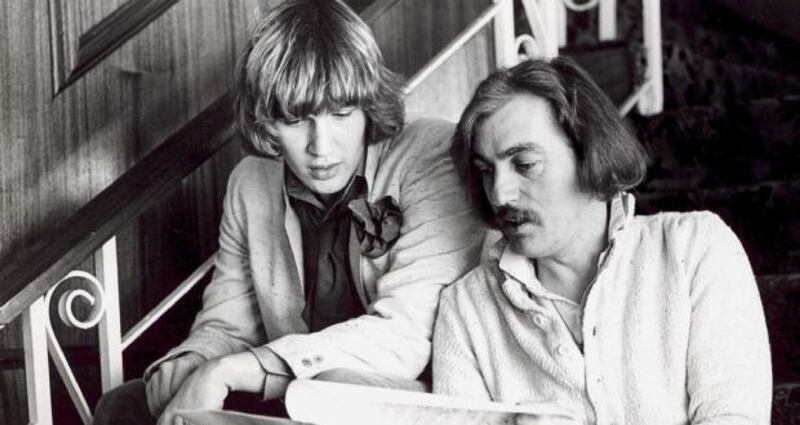 Johnny Logan and Shay Healy. Photograph: RTE