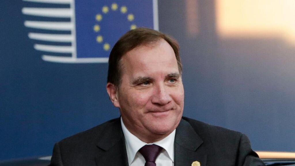 Stefan Lofven is currently heading a caretaker administration until a government can be formed Photograph: Aris Oikonomou/Pool/Reuters