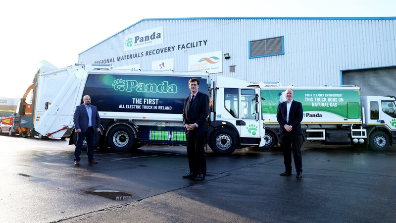 Ireland’s first fully electric, zero-emission refuse collection vehicle was unveiled today. Photograph: Jason Clarke
