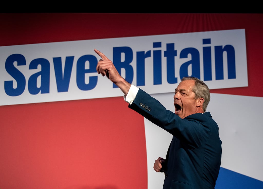 Nigel Farage's Reform UK has commanding lead in polls amid voter concern over immigration and the cost of living. Photograph: Chris J Ratcliffe/Getty