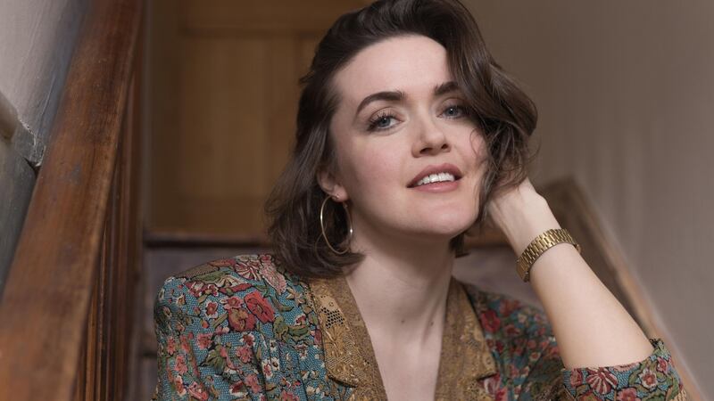 Vintage French printed dress from Lyon Loring's boutique in Stoneybatter. Pic Pearl Phelan