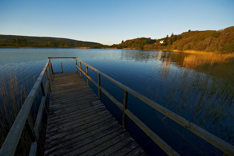The lake on the estate.