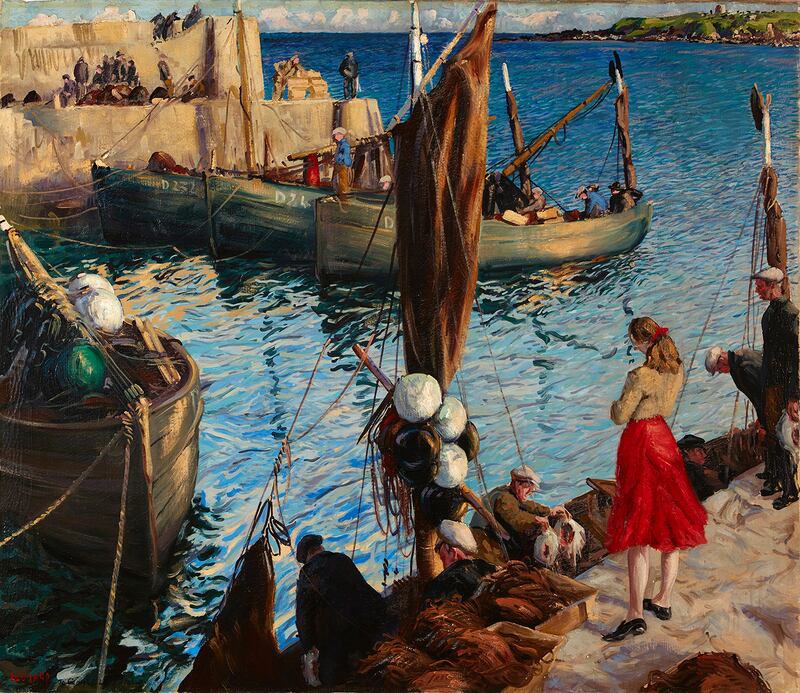 Loughshinny Harbour by Patrick Leonard, €12,000- €18,000, Whyte’s