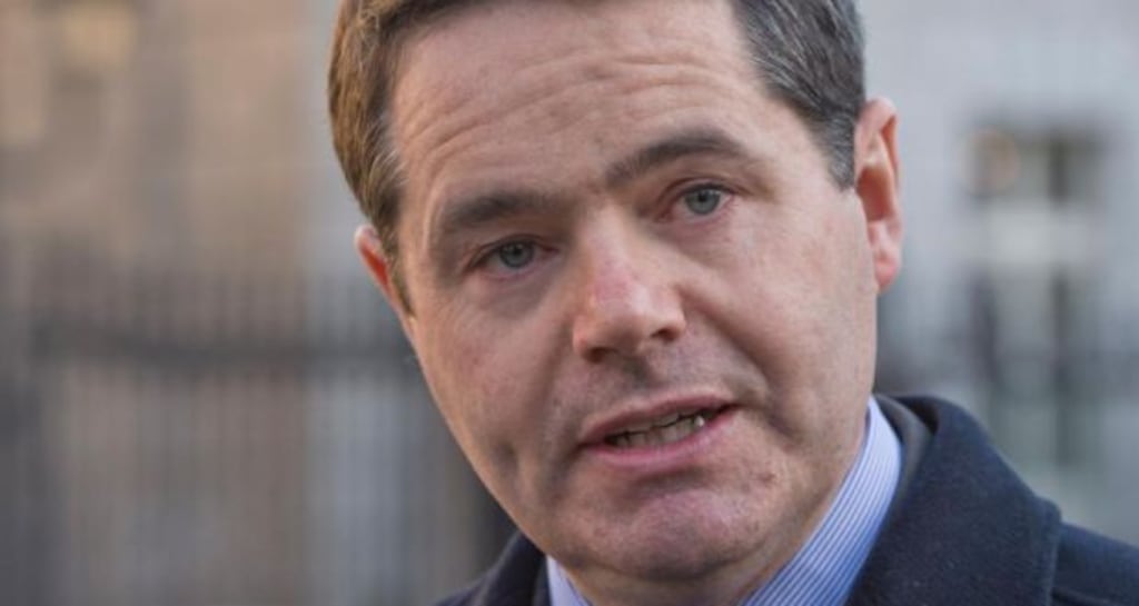 Minister for Finance Paschal Donohoe held a meeting in Dublin Central seeking a Yes vote on May 25th. Photograph: The Irish Times