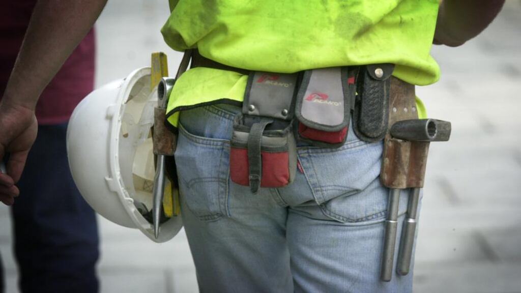 The construction sector was the only notable exception to the trend for subdued costs. Photograph: Alan Betson